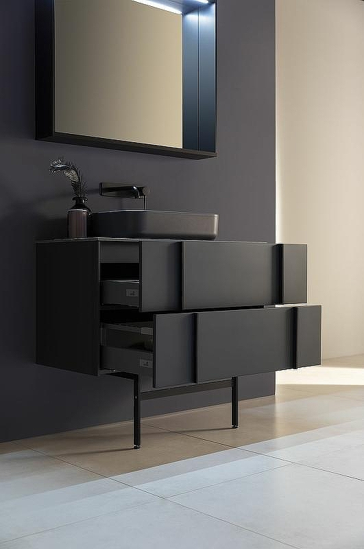 Тумба под раковину Allen Brau Reality 70 1.32004.AM подвесная Антрацит матовый, купить, цена, заказать, магазин, доставка, скидка, промокод, купить, цена, заказать, магазин, доставка, скидка, промокод