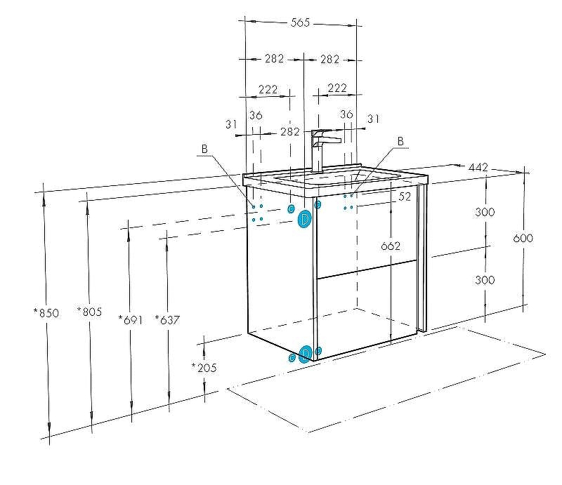 Тумба под раковину Aquaton Стоун 60 1A231401SXC80 подвесная Грецкий орех, купить, цена, заказать, магазин, доставка, скидка, промокод, купить, цена, заказать, магазин, доставка, скидка, промокод