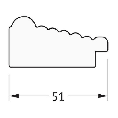 Зеркало Evoform Definite 143х53 BY 1069 в багетной раме - Сухой тростник 51