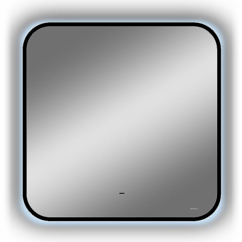 Зеркало Bond Loft 80x80 M35ZE-8080 с подсветкой Черное глянцевое с бесконтактным выключателем, купить, цена, заказать, магазин, доставка, скидка, промокод, купить, цена, заказать, магазин, доставка, скидка, промокод