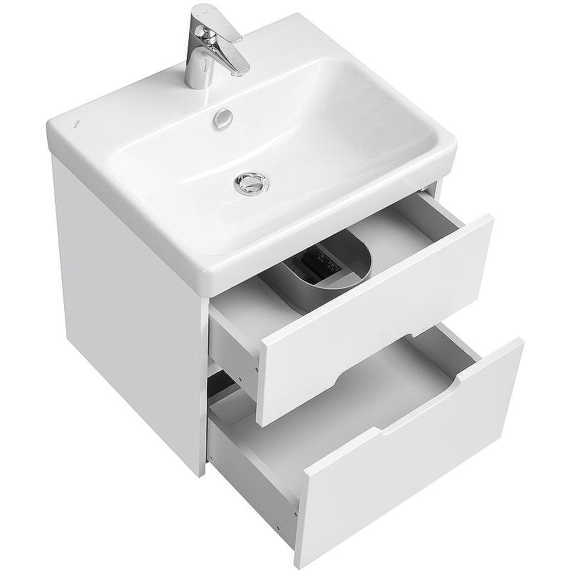 Тумба под раковину Aquaton Оливия 55 1A254201OL010 подвесная Белая матовая, купить, цена, заказать, магазин, доставка, скидка, промокод, купить, цена, заказать, магазин, доставка, скидка, промокод