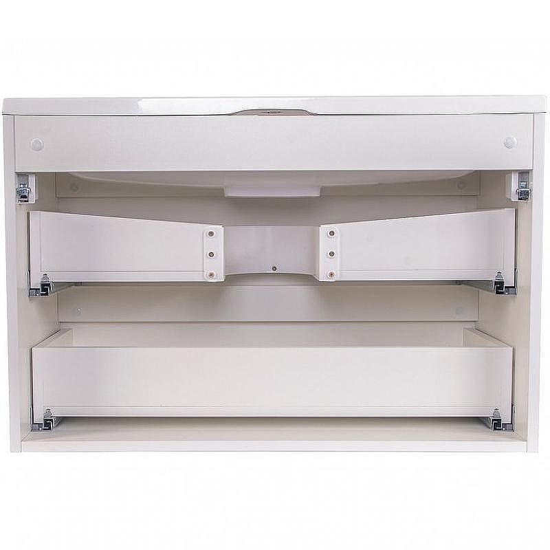 Тумба под раковину Style Line Бергамо мини 90 Люкс Plus СС-00002364 подвесная Белая антискрейч, купить, цена, заказать, магазин, доставка, скидка, промокод, купить, цена, заказать, магазин, доставка, скидка, промокод