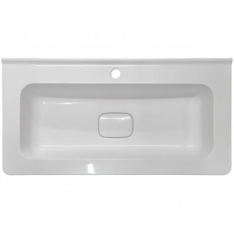 Тумба под раковину Style Line Бергамо мини 90 Люкс Plus СС-00002364 подвесная Белая антискрейч, купить, цена, заказать, магазин, доставка, скидка, промокод, купить, цена, заказать, магазин, доставка, скидка, промокод