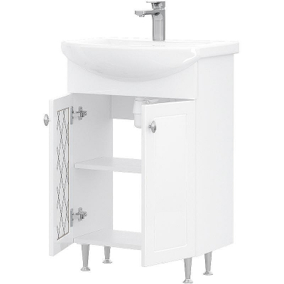 Тумба под раковину Volna Milena 55.2D tnMILENA55.2D-01 Белая