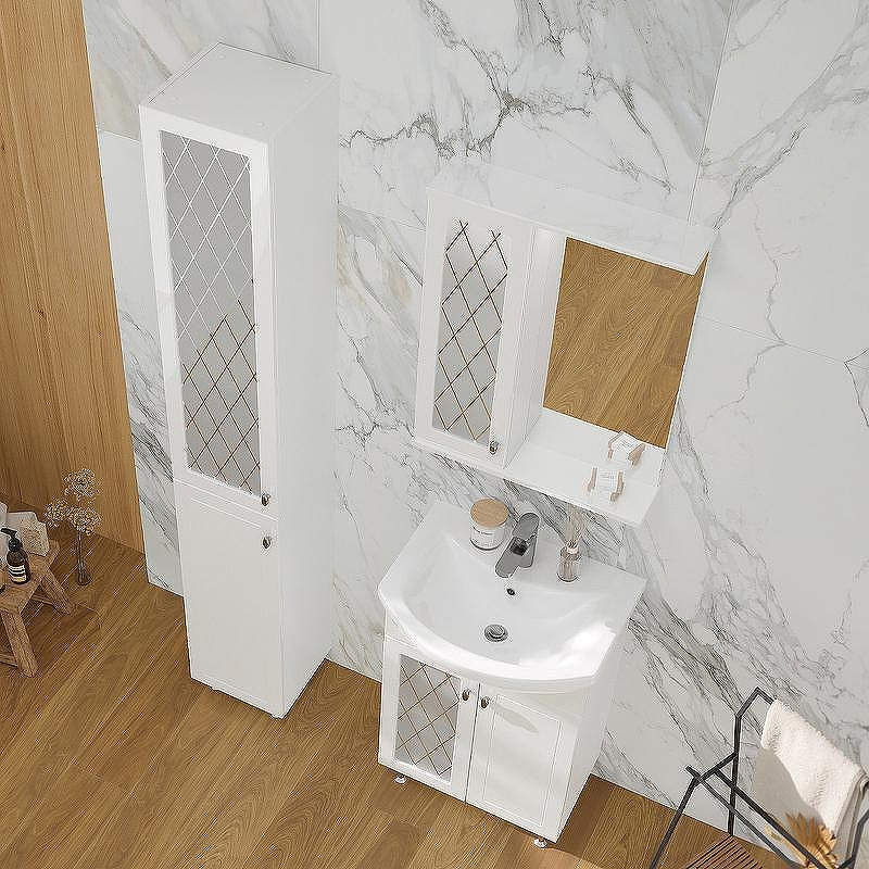 Тумба под раковину Volna Milena 55.2D tnMILENA55.2D-01 Белая, купить, цена, заказать, магазин, доставка, скидка, промокод, купить, цена, заказать, магазин, доставка, скидка, промокод