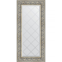 Зеркало Evoform Exclusive-G 130х60 BY 4080 с гравировкой в багетной раме - Барокко серебро 106, купить, цена, заказать, магазин, доставка, скидка, промокод, купить, цена, заказать, магазин, доставка, скидка, промокод