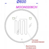 Зеркало Aqwella Moon C 60 MOON0206CH с подсветкой и подогревом с бесконтактным выключателем, купить, цена, заказать, магазин, доставка, скидка, промокод, купить, цена, заказать, магазин, доставка, скидка, промокод