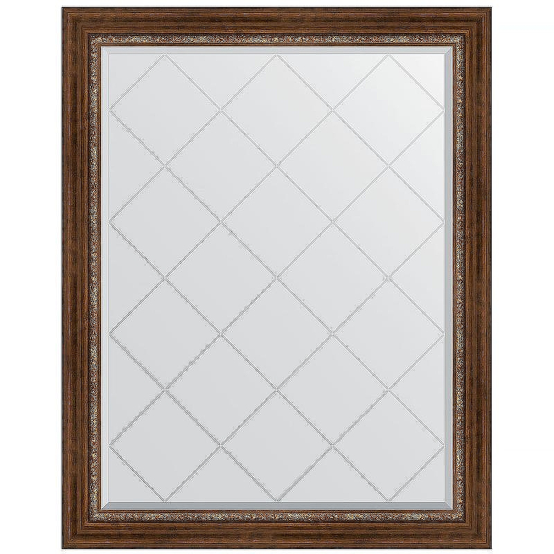 Зеркало Evoform Exclusive-G 121х96 BY 4363 с гравировкой в багетной раме - Римская бронза 88, купить, цена, заказать, магазин, доставка, скидка, промокод, купить, цена, заказать, магазин, доставка, скидка, промокод