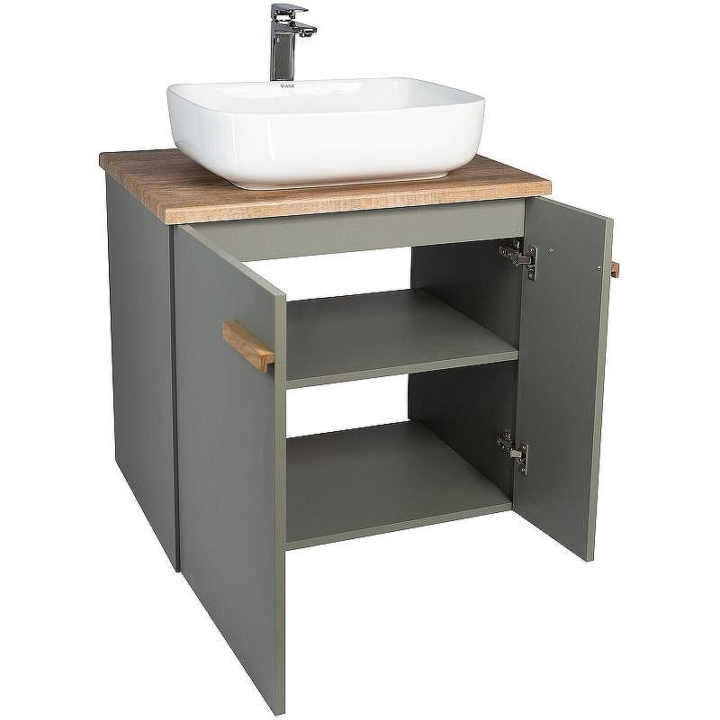 Тумба под раковину VIANT Мюнхен 70 VMUN70NH-T2STP подвесная Хаки, купить, цена, заказать, магазин, доставка, скидка, промокод, купить, цена, заказать, магазин, доставка, скидка, промокод