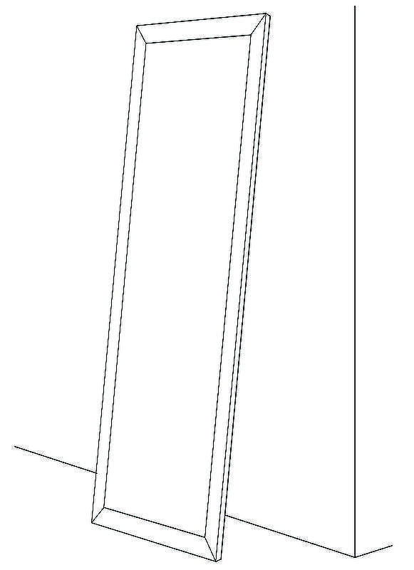 Зеркало Evoform Definite Floor 201х111 BY 6024 в багетной раме - Алюминий 90, купить, цена, заказать, магазин, доставка, скидка, промокод, купить, цена, заказать, магазин, доставка, скидка, промокод