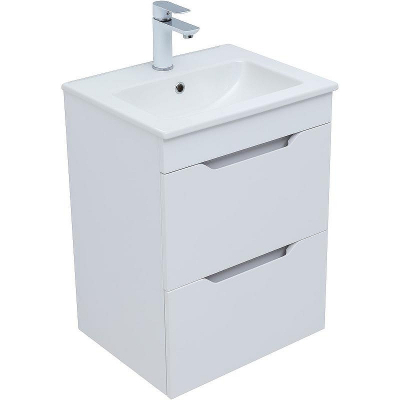Тумба под раковину Aquanet Практика 50 330455 подвесная Белая матовая