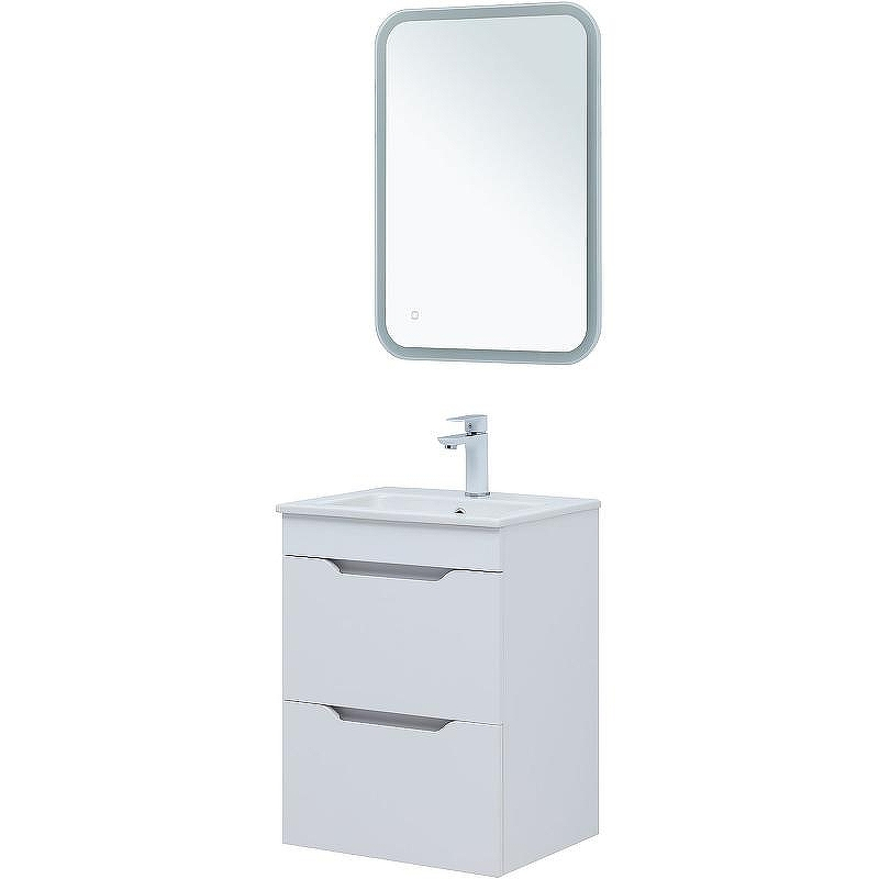 Тумба под раковину Aquanet Практика 50 330455 подвесная Белая матовая, купить, цена, заказать, магазин, доставка, скидка, промокод, купить, цена, заказать, магазин, доставка, скидка, промокод