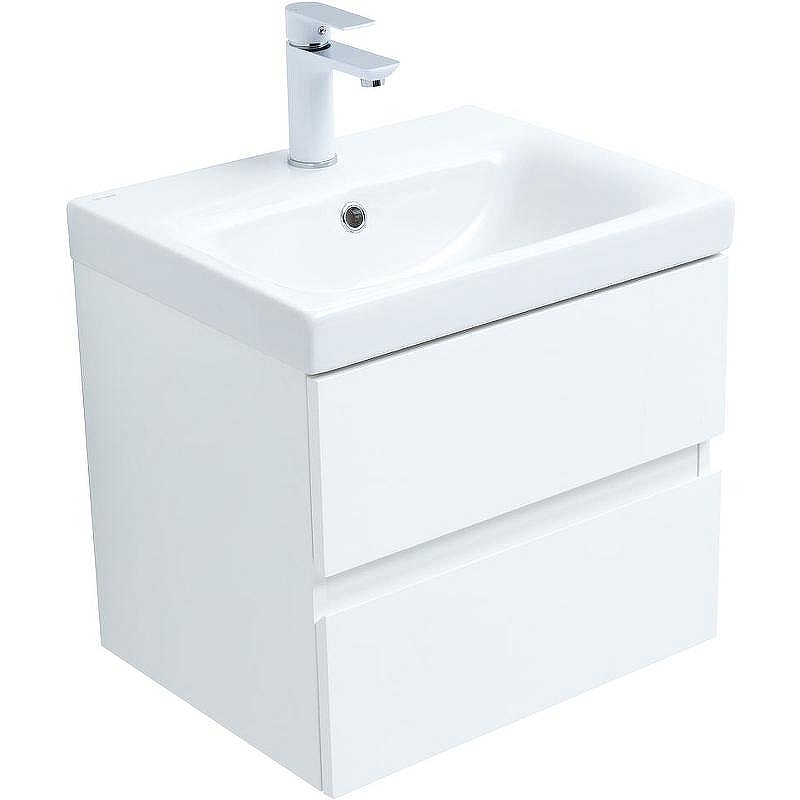 Комплект мебели для ванной Aquanet Беркли 50 306356 подвесной Белый глянец, купить, цена, заказать, магазин, доставка, скидка, промокод, купить, цена, заказать, магазин, доставка, скидка, промокод