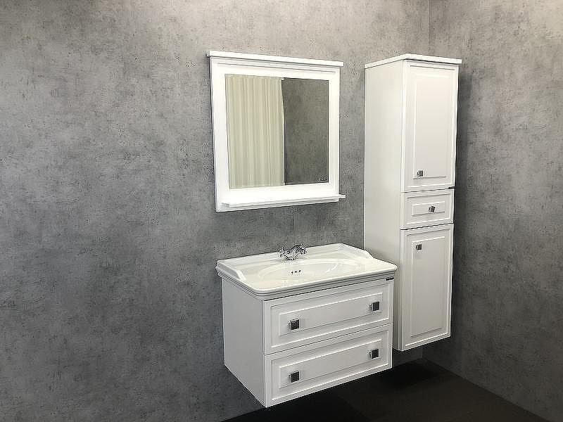 Тумба с раковиной Comforty Феррара 80 00004151060 подвесная Белая, купить, цена, заказать, магазин, доставка, скидка, промокод, купить, цена, заказать, магазин, доставка, скидка, промокод