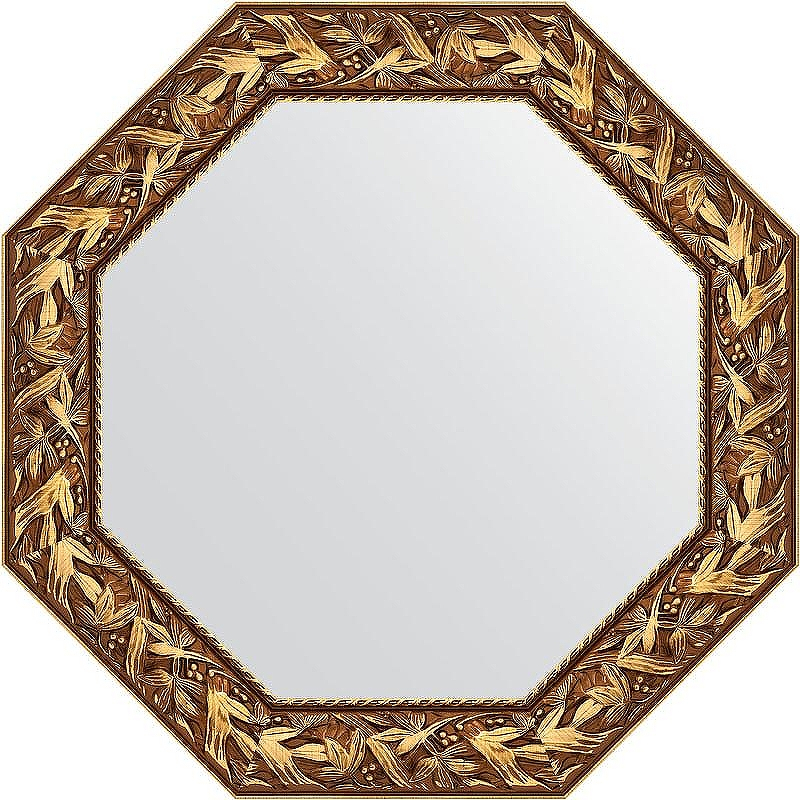 Зеркало Evoform Octagon 79х79 BY 3831 в багетной раме - Византия золото 99, купить, цена, заказать, магазин, доставка, скидка, промокод, купить, цена, заказать, магазин, доставка, скидка, промокод