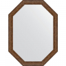 Зеркало Evoform Octagon 60x80 BY 7031 в багетной раме - Виньетка состаренная бронза 56, купить, цена, заказать, магазин, доставка, скидка, промокод, купить, цена, заказать, магазин, доставка, скидка, промокод