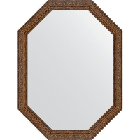 Зеркало Evoform Octagon 60x80 BY 7031 в багетной раме - Виньетка состаренная бронза 56, купить, цена, заказать, магазин, доставка, скидка, промокод, купить, цена, заказать, магазин, доставка, скидка, промокод