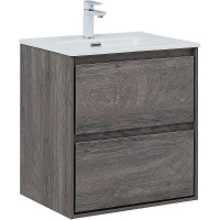 Тумба под раковину Aquanet Милан 60 336372 подвесная Дуб рошелье, купить, цена, заказать, магазин, доставка, скидка, промокод, купить, цена, заказать, магазин, доставка, скидка, промокод