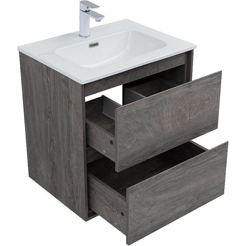 Тумба под раковину Aquanet Милан 60 336372 подвесная Дуб рошелье, купить, цена, заказать, магазин, доставка, скидка, промокод, купить, цена, заказать, магазин, доставка, скидка, промокод