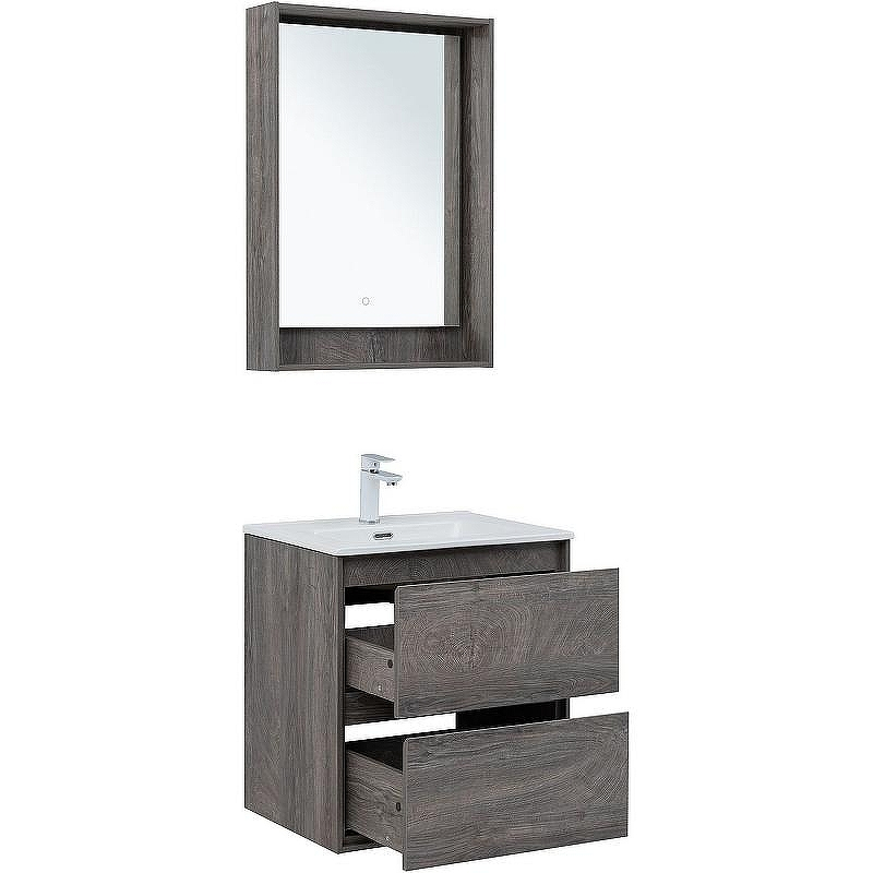 Тумба под раковину Aquanet Милан 60 336372 подвесная Дуб рошелье, купить, цена, заказать, магазин, доставка, скидка, промокод, купить, цена, заказать, магазин, доставка, скидка, промокод