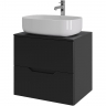 Тумба с раковиной Orange Line 60 Li-60TubMDF+B07-540W подвесная Черная матовая, купить, цена, заказать, магазин, доставка, скидка, промокод, купить, цена, заказать, магазин, доставка, скидка, промокод