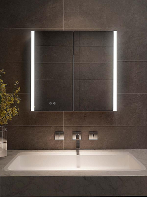 Зеркальный шкаф Aquatek 80 AQ7809-MLC с подсветкой Хром