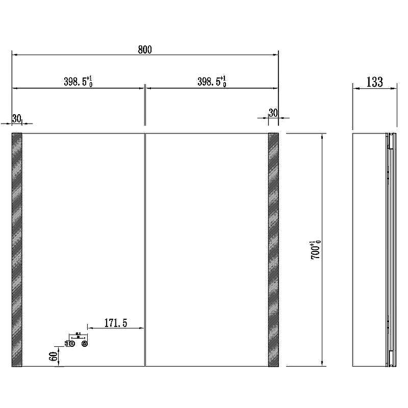 Зеркальный шкаф Aquatek 80 AQ7809-MLC с подсветкой Хром, купить, цена, заказать, магазин, доставка, скидка, промокод, купить, цена, заказать, магазин, доставка, скидка, промокод