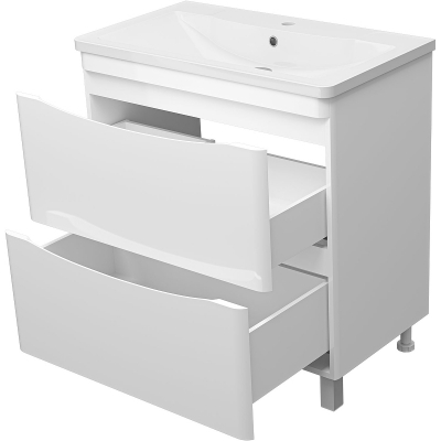 Тумба с раковиной Misty Атлантик 80 УТ000012713 Белая