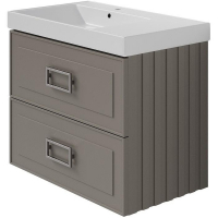 Тумба под раковину La Fenice Cubo Twin 80 FNC-01-CUB-C-80-2 подвесная Бежевая матовая, купить, цена, заказать, магазин, доставка, скидка, промокод, купить, цена, заказать, магазин, доставка, скидка, промокод