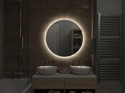 Зеркало Misty Аламак 80 АЛА-02-800-14 с подсветкой с бесконтактным выключателем и подогревом