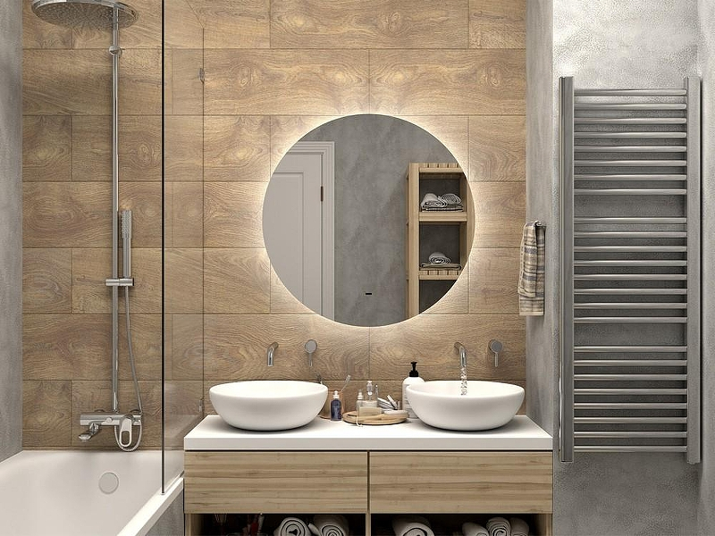 Зеркало Misty Аламак 80 АЛА-02-800-14 с подсветкой с бесконтактным выключателем и подогревом, купить, цена, заказать, магазин, доставка, скидка, промокод, купить, цена, заказать, магазин, доставка, скидка, промокод