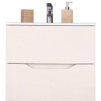 Тумба с раковиной Orange Line 60 Li-60Tua+Ra подвесная Айвори матовый, купить, цена, заказать, магазин, доставка, скидка, промокод, купить, цена, заказать, магазин, доставка, скидка, промокод