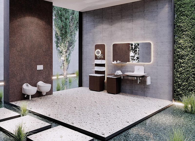 Зеркало Creavit Foglia 175 FL4175.00 с  подсветкой с полкой, купить, цена, заказать, магазин, доставка, скидка, промокод, купить, цена, заказать, магазин, доставка, скидка, промокод