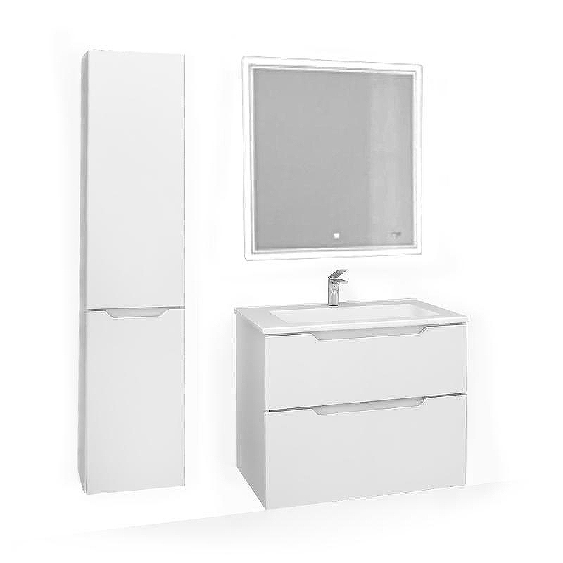 Тумба под раковину Jorno Slide 75 Sli.01.75/P/W подвесная Белая, купить, цена, заказать, магазин, доставка, скидка, промокод, купить, цена, заказать, магазин, доставка, скидка, промокод