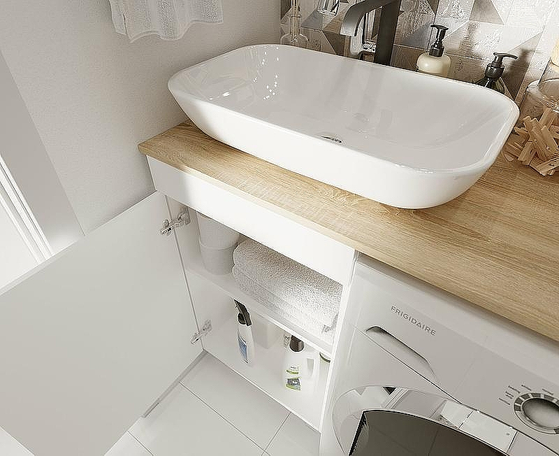 Тумба под раковину 1MarKa Wash 48Н Ц0000002638 Белый глянец, купить, цена, заказать, магазин, доставка, скидка, промокод, купить, цена, заказать, магазин, доставка, скидка, промокод