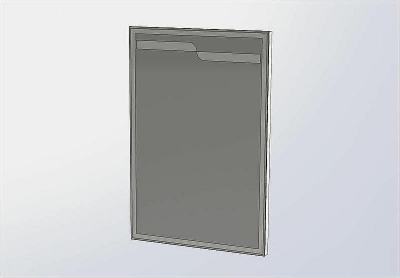 Зеркало Aquanet Модена 65 198488 с подсветкой Белое