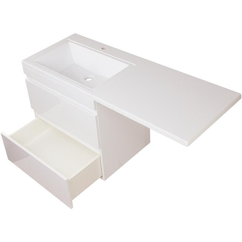 Тумба под раковину Style Line Даллас Люкс Plus 130 СС-00002352 подвесная Белая, купить, цена, заказать, магазин, доставка, скидка, промокод, купить, цена, заказать, магазин, доставка, скидка, промокод