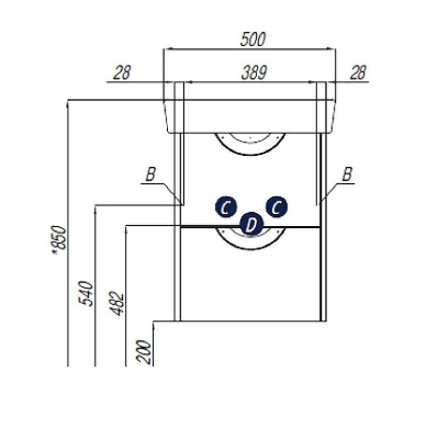 Тумба под раковину Aquaton Сильва 45 1A211701SIW60 Дуб фьорд