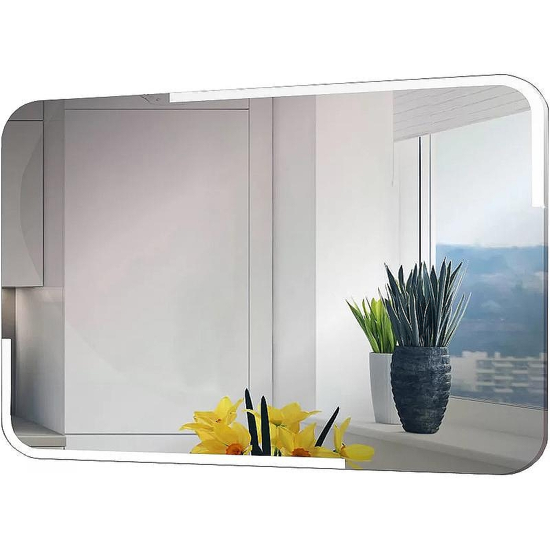 Зеркало Relisan Emma 800х600 Гл000024362 с подсветкой с сенсорным выключателем, увеличением и часами, купить, цена, заказать, магазин, доставка, скидка, промокод, купить, цена, заказать, магазин, доставка, скидка, промокод