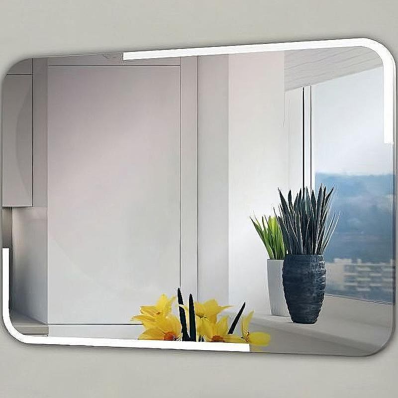 Зеркало Relisan Emma 800х600 Гл000024362 с подсветкой с сенсорным выключателем, увеличением и часами, купить, цена, заказать, магазин, доставка, скидка, промокод, купить, цена, заказать, магазин, доставка, скидка, промокод