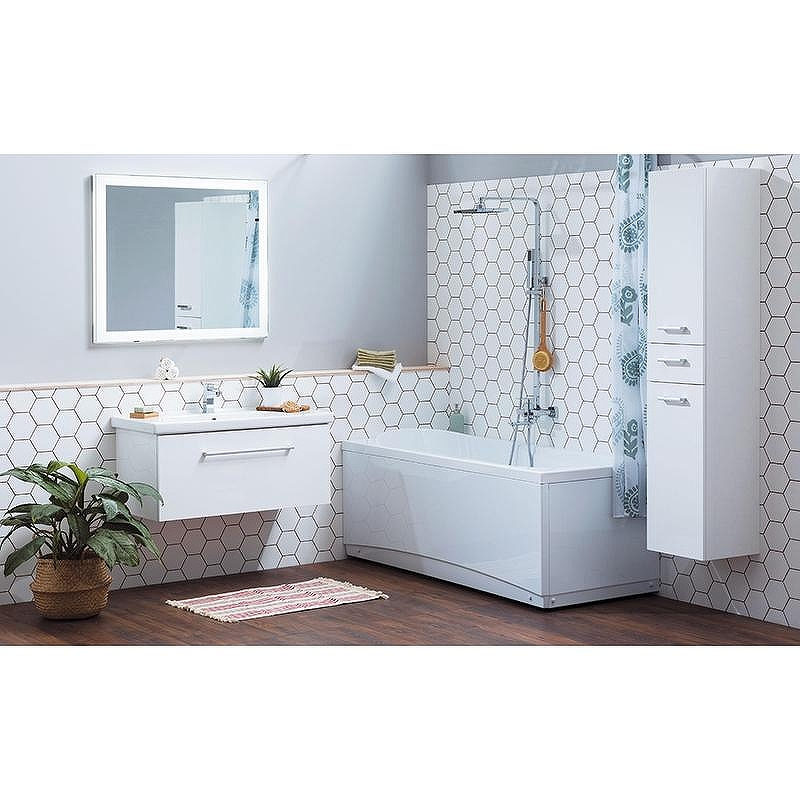 Тумба под раковину Dreja Big Inn 65 77.0201W подвесная Белый глянец, купить, цена, заказать, магазин, доставка, скидка, промокод, купить, цена, заказать, магазин, доставка, скидка, промокод