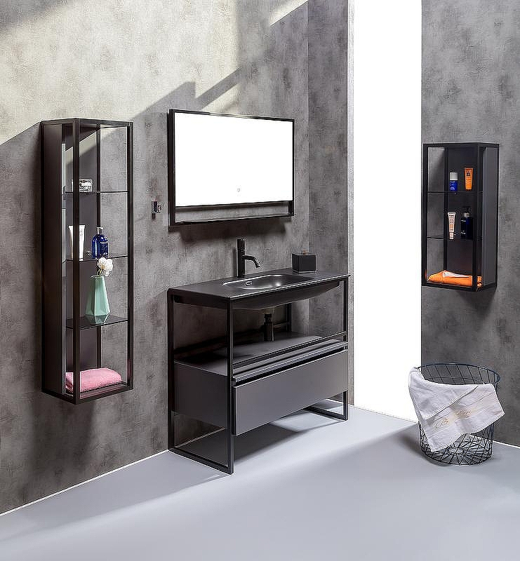 Шкаф пенал Boheme Armadi Art Loft 30 896-A подвесной Антрацит, купить, цена, заказать, магазин, доставка, скидка, промокод, купить, цена, заказать, магазин, доставка, скидка, промокод