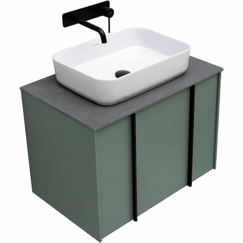 Тумба под раковину Allen Brau Reality 70 1.32004.CGM подвесная Олива матовая, купить, цена, заказать, магазин, доставка, скидка, промокод, купить, цена, заказать, магазин, доставка, скидка, промокод