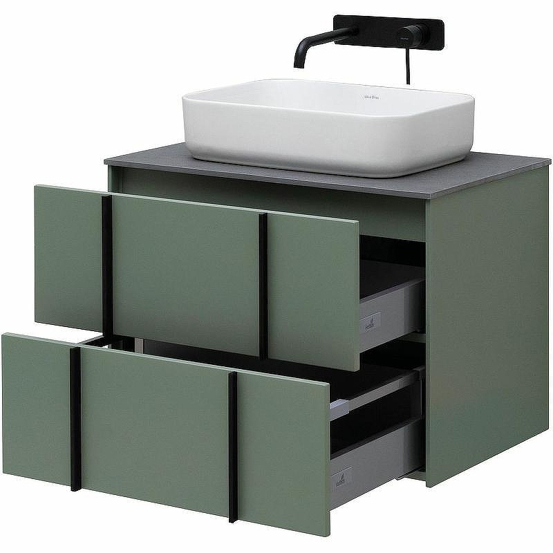 Тумба под раковину Allen Brau Reality 70 1.32004.CGM подвесная Олива матовая, купить, цена, заказать, магазин, доставка, скидка, промокод, купить, цена, заказать, магазин, доставка, скидка, промокод
