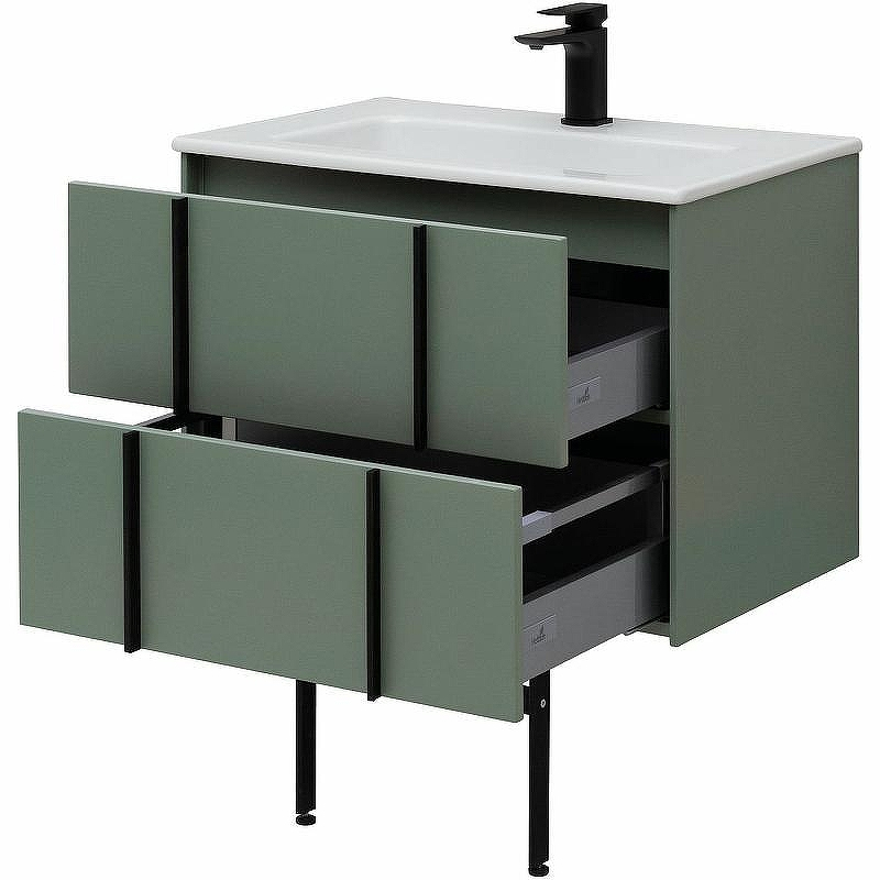 Тумба под раковину Allen Brau Reality 70 1.32004.CGM подвесная Олива матовая, купить, цена, заказать, магазин, доставка, скидка, промокод, купить, цена, заказать, магазин, доставка, скидка, промокод