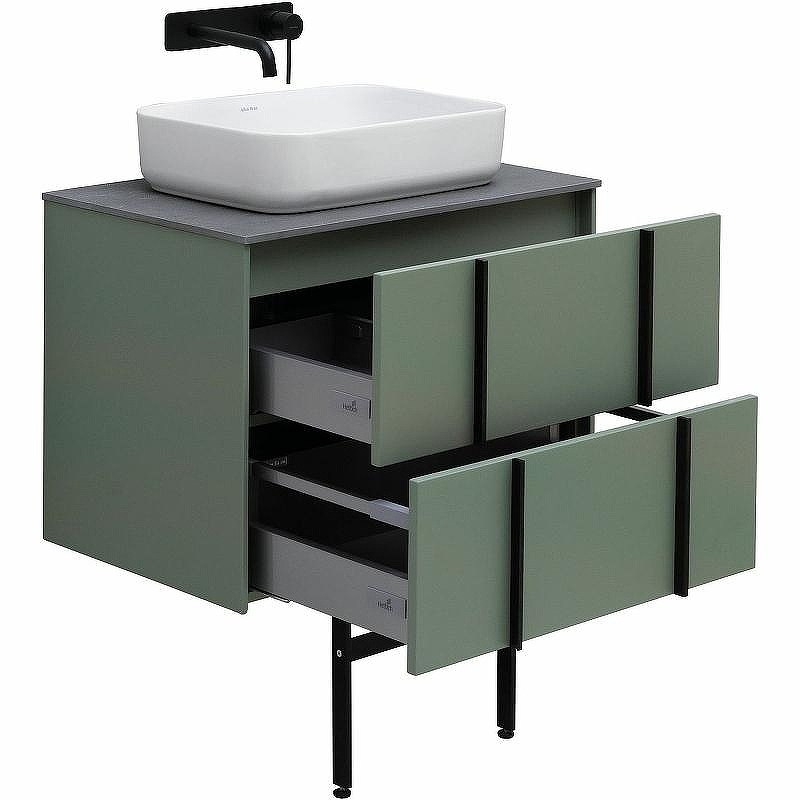 Тумба под раковину Allen Brau Reality 70 1.32004.CGM подвесная Олива матовая, купить, цена, заказать, магазин, доставка, скидка, промокод, купить, цена, заказать, магазин, доставка, скидка, промокод