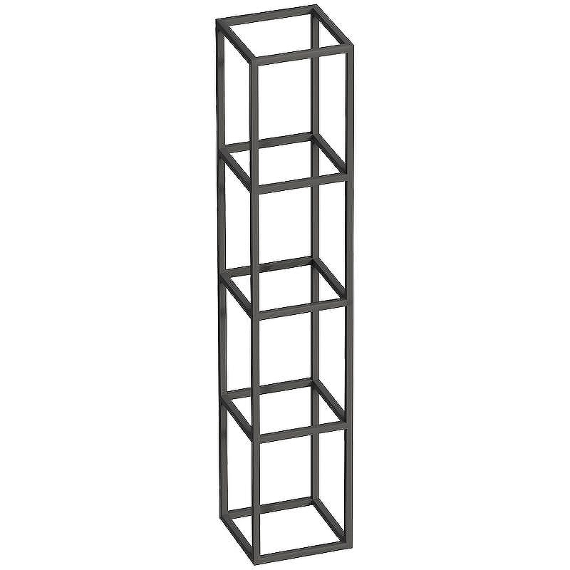 Полка Cezares Cadro 30 CADRO-30/30/160-4C-SO-MET-ST Черная матовая, купить, цена, заказать, магазин, доставка, скидка, промокод, купить, цена, заказать, магазин, доставка, скидка, промокод