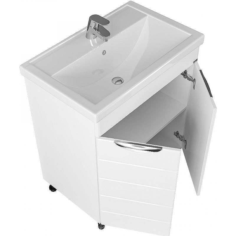 Тумба под раковину СанТа Родос 70 206018 Белая, купить, цена, заказать, магазин, доставка, скидка, промокод, купить, цена, заказать, магазин, доставка, скидка, промокод