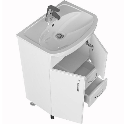 Тумба под раковину СанТа Стандарт 55 201088 Белая