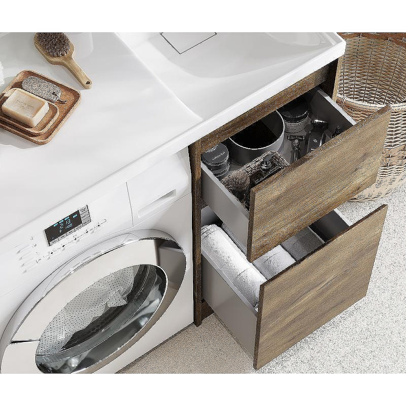 Тумба под раковину Aquaton Лондри 105 1A267001LHDR0 Дуб Рустикальный без фасада, купить, цена, заказать, магазин, доставка, скидка, промокод, купить, цена, заказать, магазин, доставка, скидка, промокод